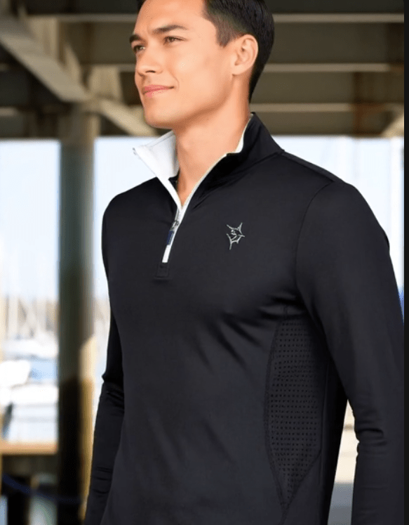 Monterey Long Sleeve Rashguard - UPF Sun Protection Swim Shirt Mens Swimwear - Triniskies