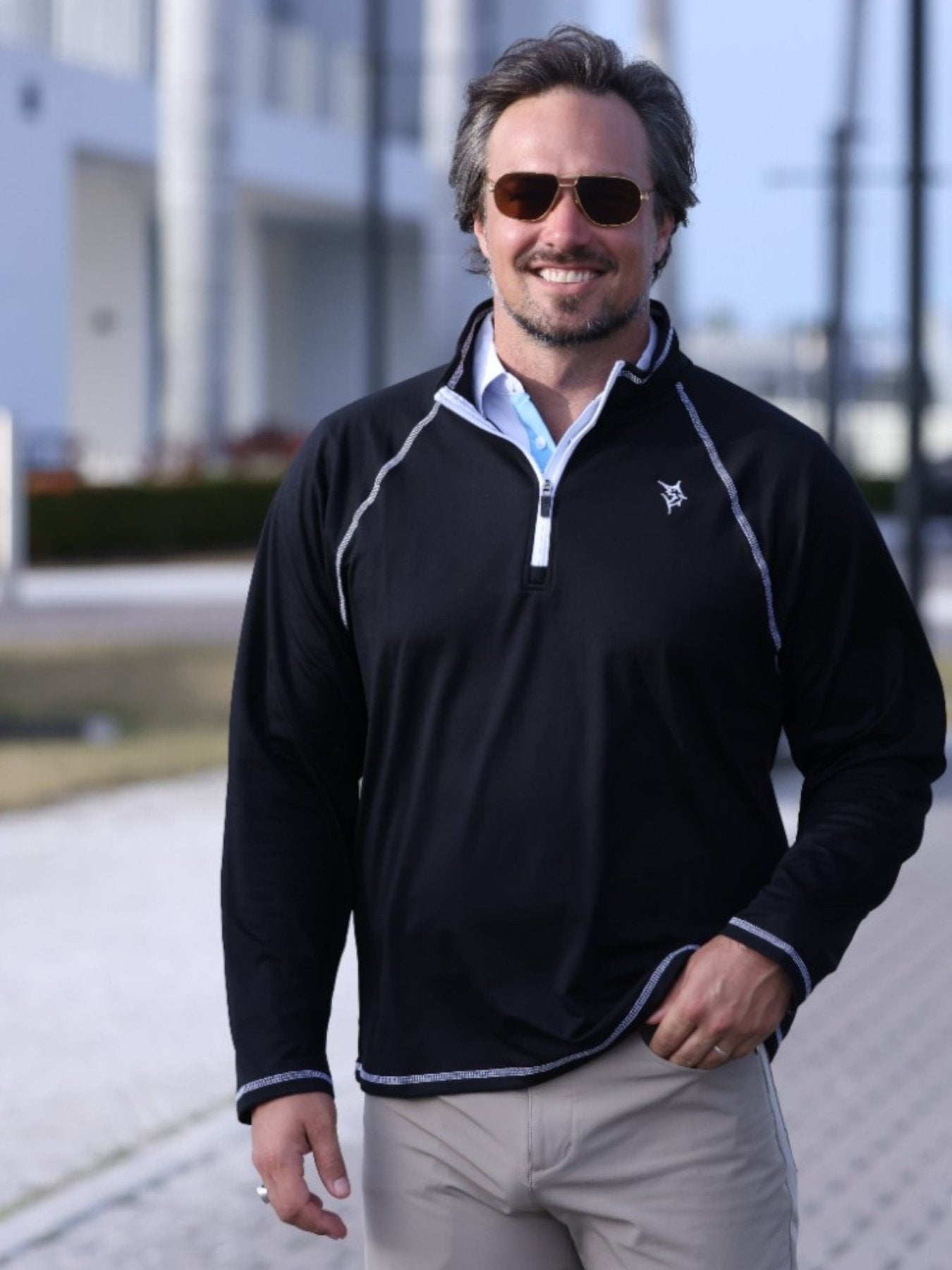 New Harbor Quarter Zip Pullover - Performance Golf & Resort Wear - Triniskies