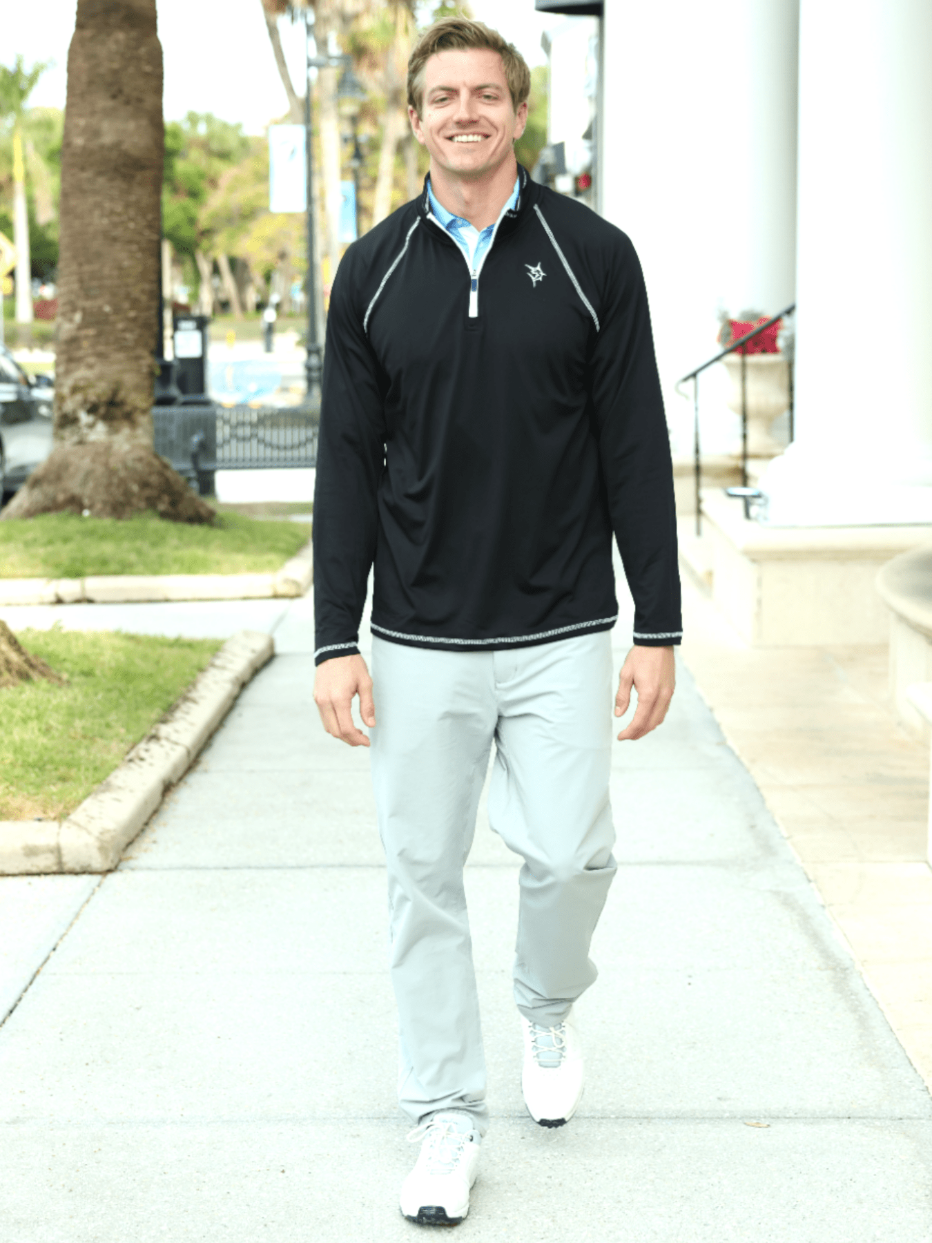New Harbor Quarter Zip Pullover - Performance Golf & Resort Wear - Triniskies