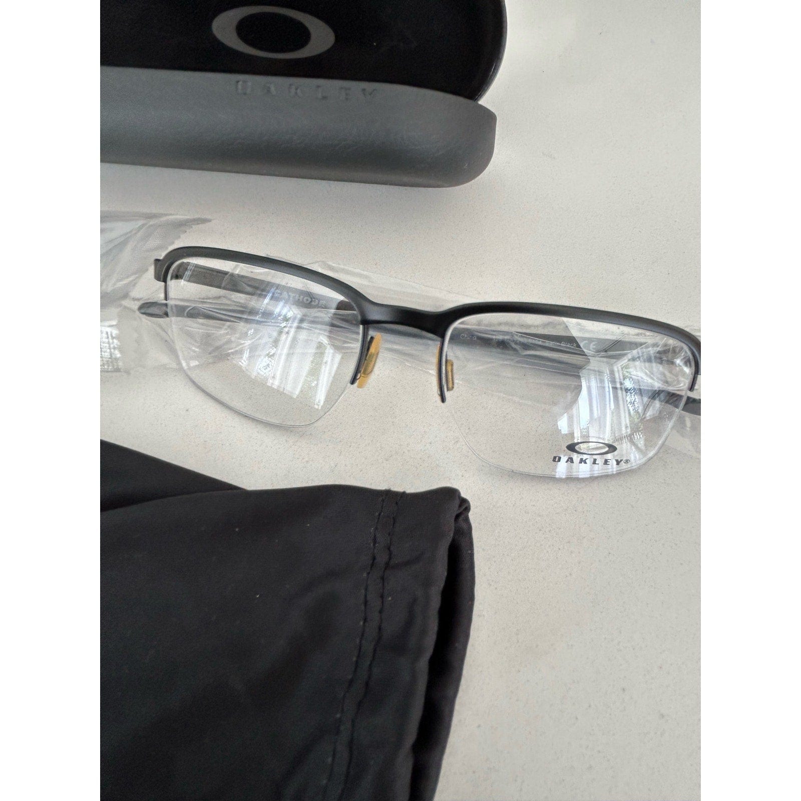 Oakley Men's Ox3233 Cathode Square Eyeglass Frames - MSRP $175.00 - Triniskies