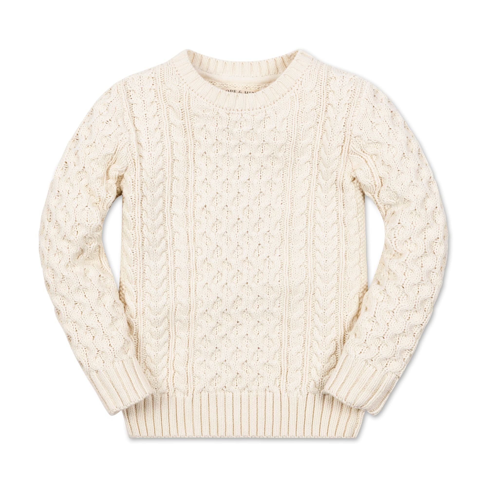 Organic Cotton Fisherman Cable Knit Sweater – Hope & Henry - Triniskies