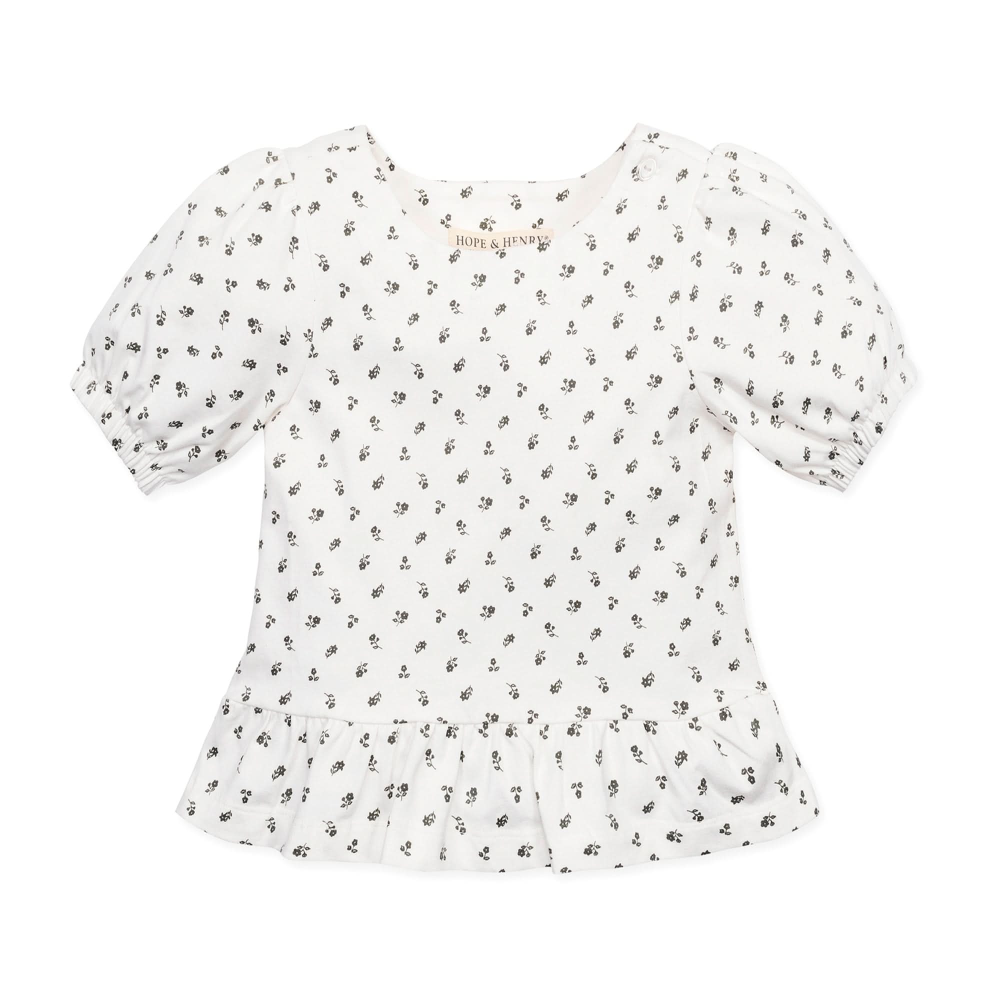 Organic Cotton Knit Peplum Top for Girls – Hope & Henry - Triniskies
