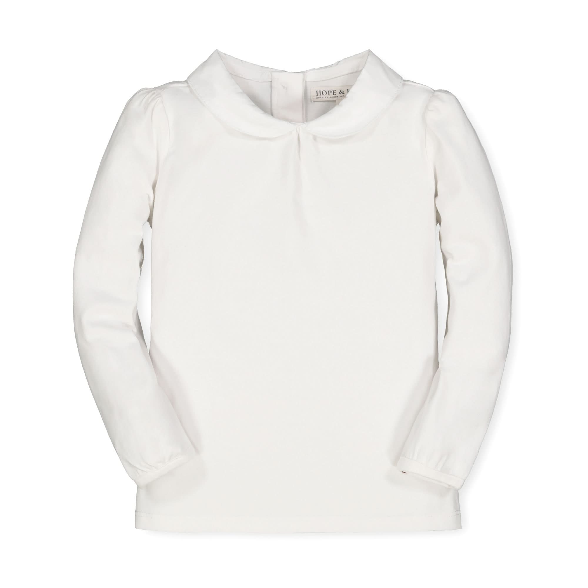 Organic Cotton Knit Top with Peter Pan Collar – Girls | Hope & Henry - Triniskies