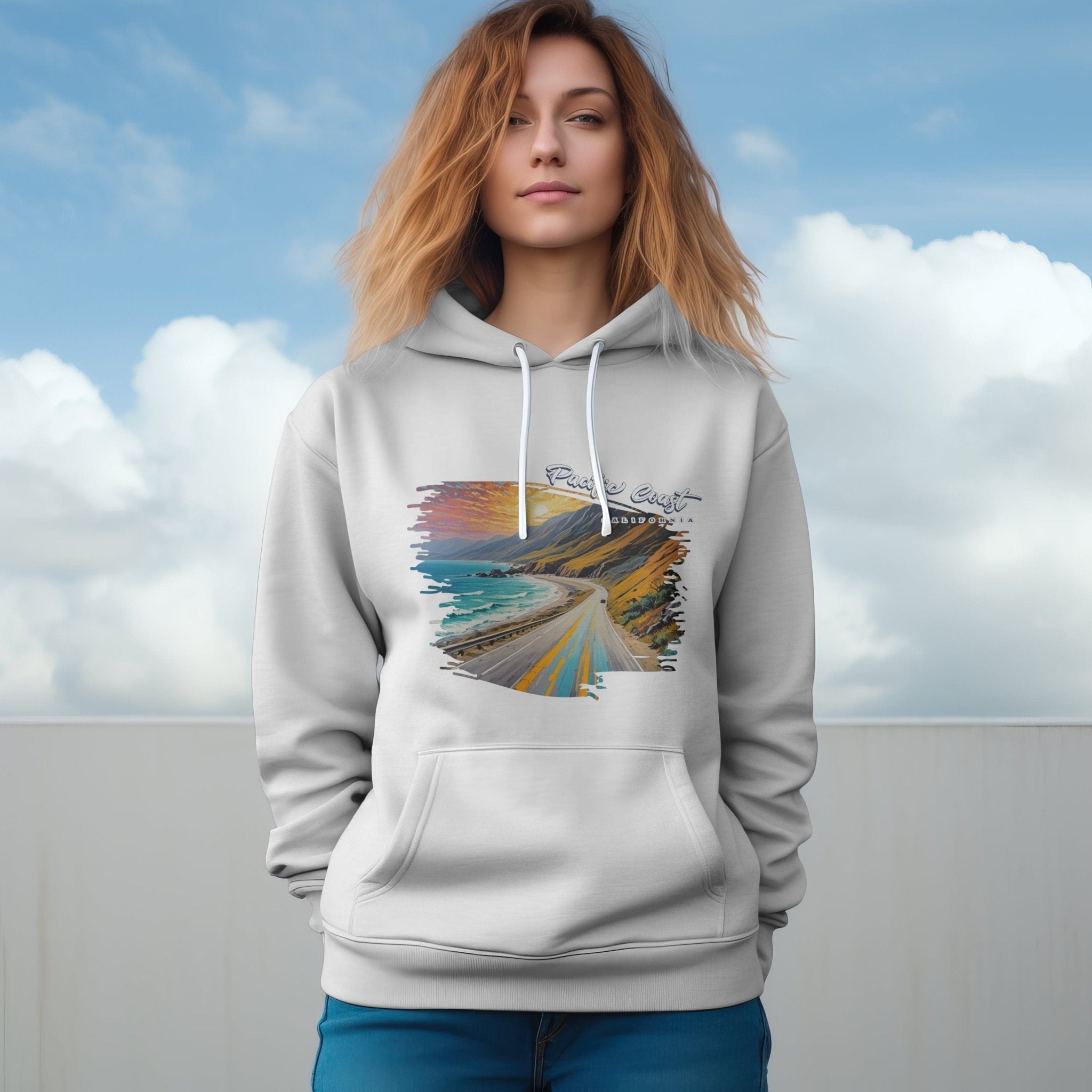 Pacific Coast Highway California Hoodie Embrace Coastal Adventure in Style! - Triniskies
