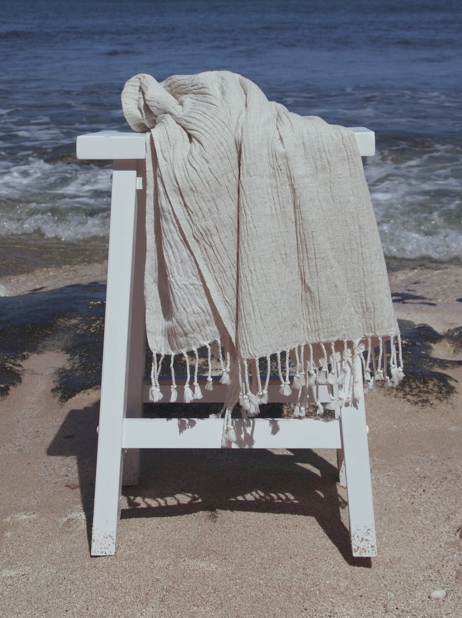 Pebble Linen Cotton Sarong – Versatile Resortwear Cover - Up & Beach Wrap - Triniskies
