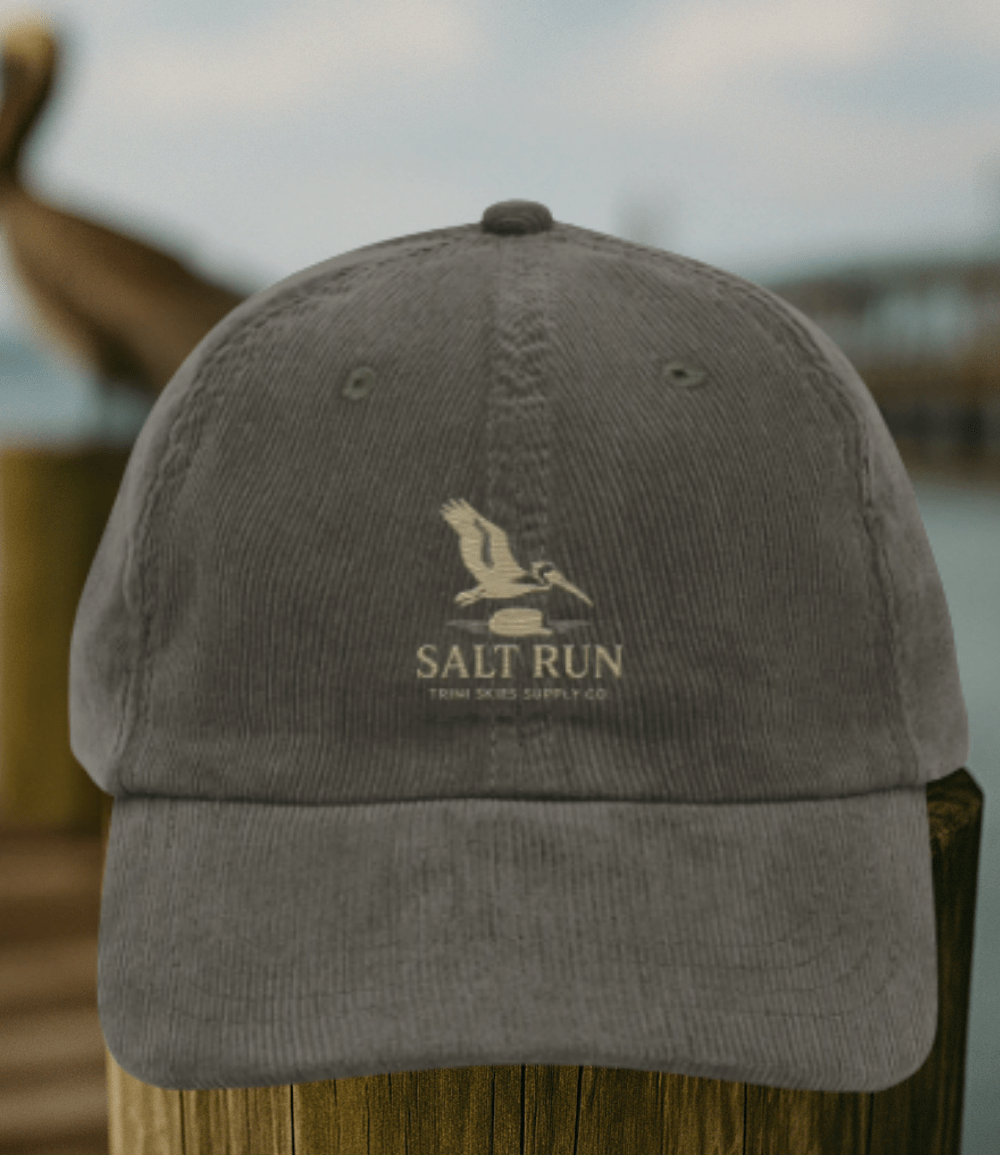 Salt Run Corduroy Hat Heritage Edition Coastal Embroidered Pelican Hat Trini Skies Supply Co. - Triniskies