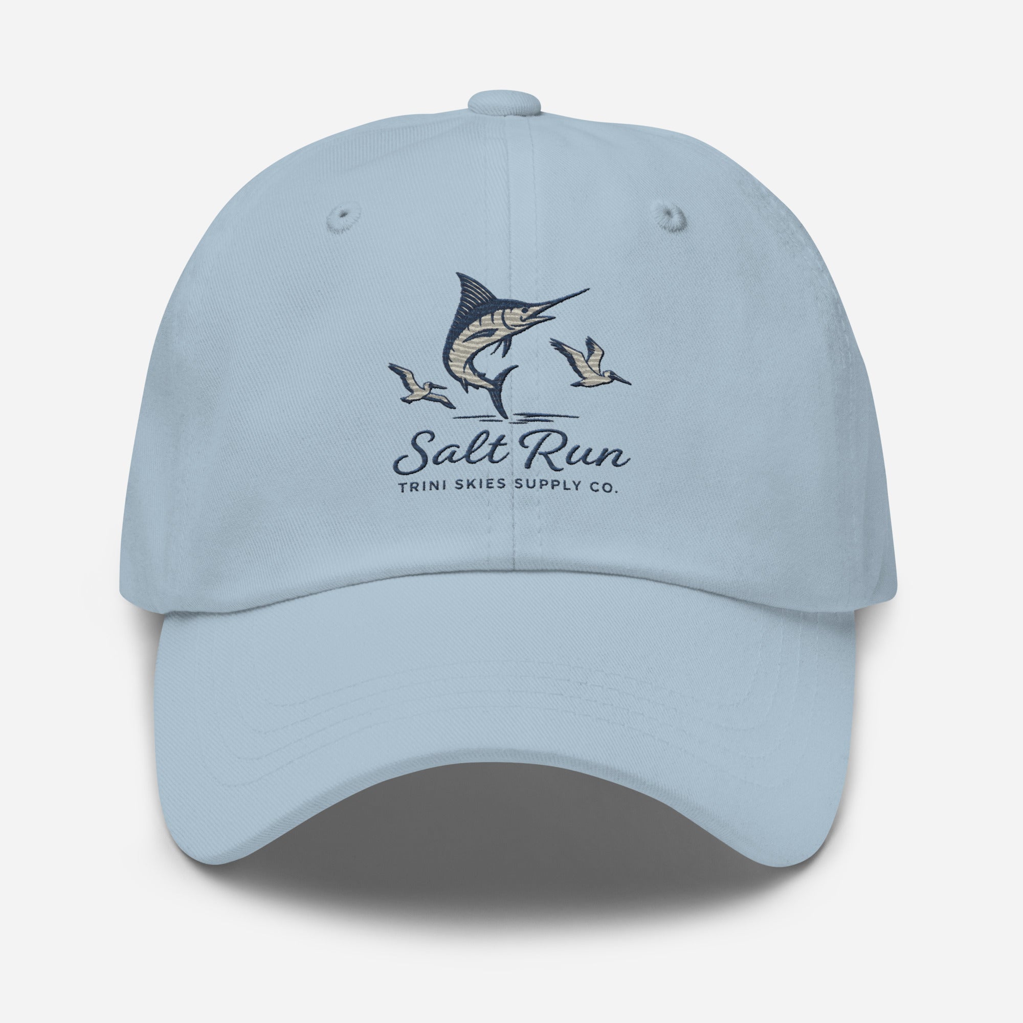 Salt Run Dad Hat Showdown Edition Offshore Marlin & Pelican Embroidered Hat Trini Skies Supply Co. - Triniskies
