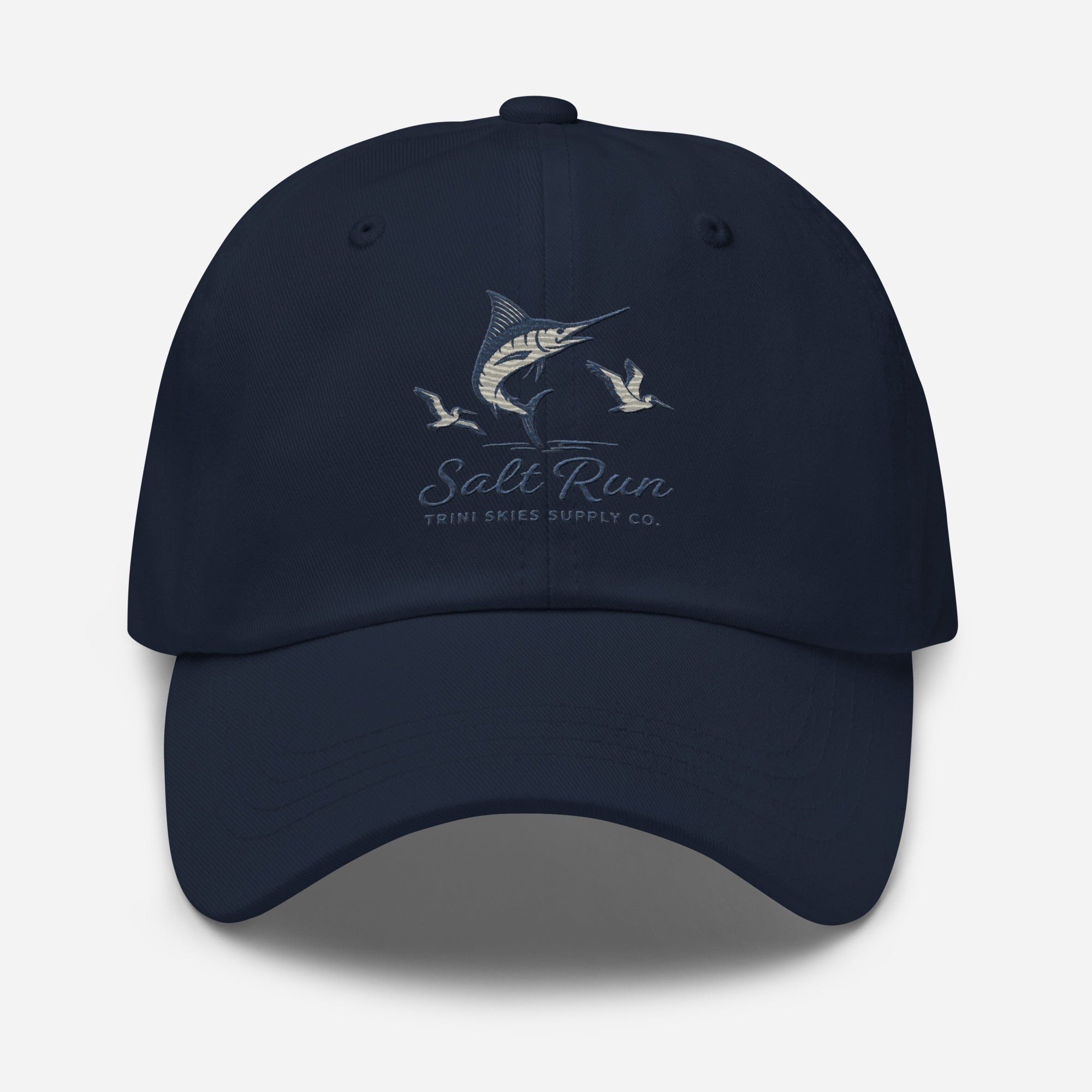 Salt Run Dad Hat Showdown Edition Offshore Marlin & Pelican Embroidered Hat Trini Skies Supply Co. - Triniskies