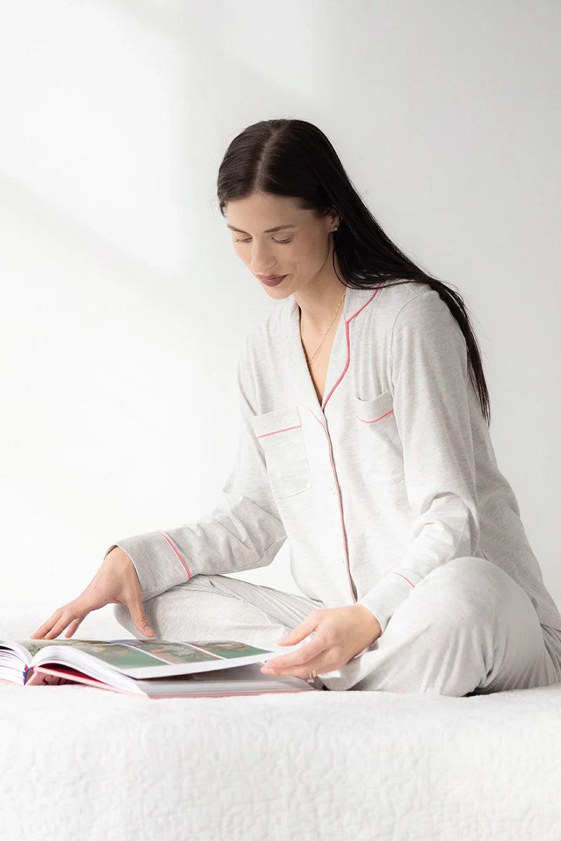 SALUA Classic Luxury Pajama Set – Brushed Pima Cotton - Triniskies