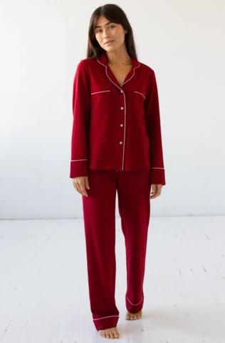 SALUA Classic Luxury Pajama Set – Brushed Pima Cotton - Triniskies