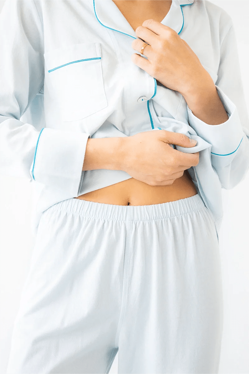 SALUA Classic Luxury Pajama Set – Brushed Pima Cotton - Triniskies