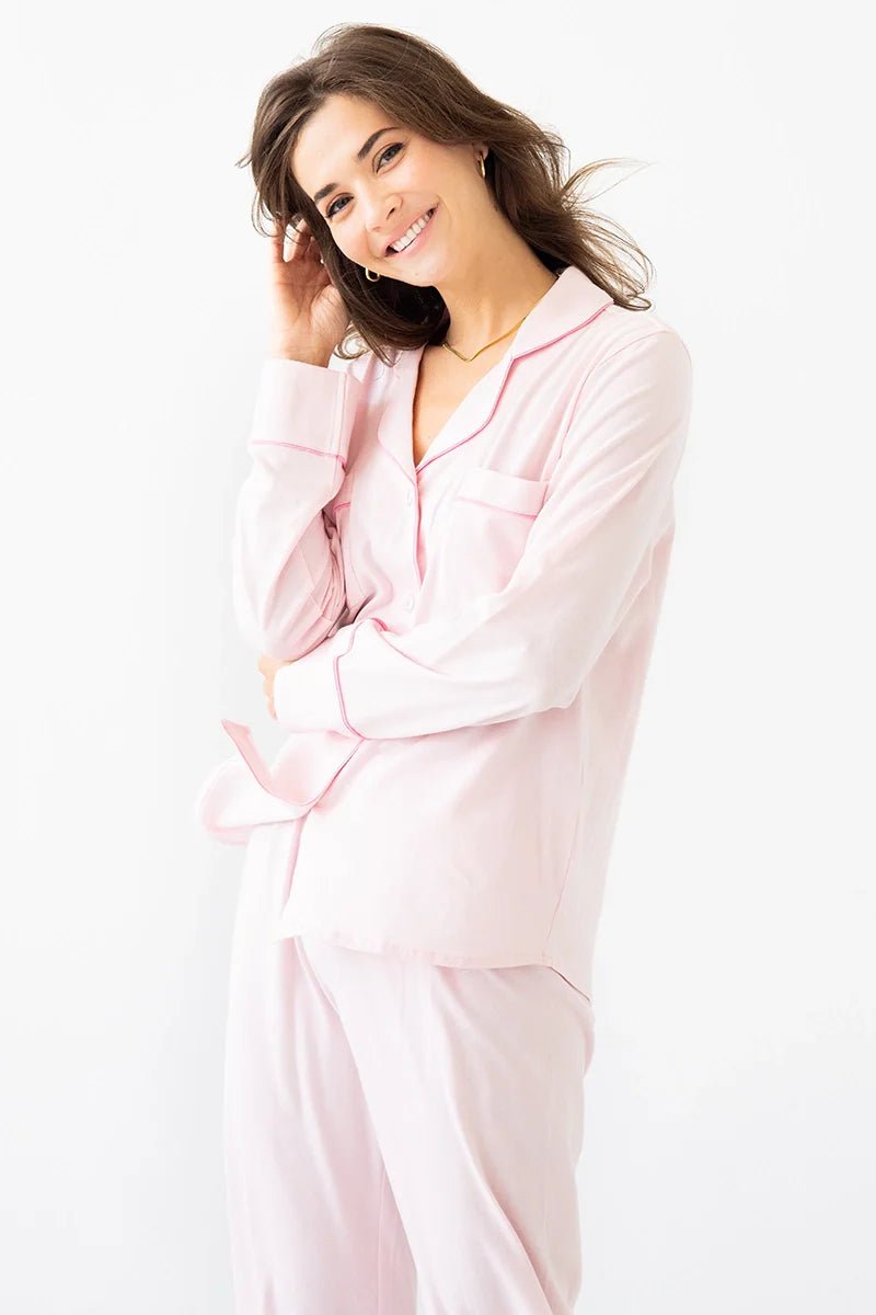 SALUA Classic Luxury Pajama Set – Brushed Pima Cotton - Triniskies