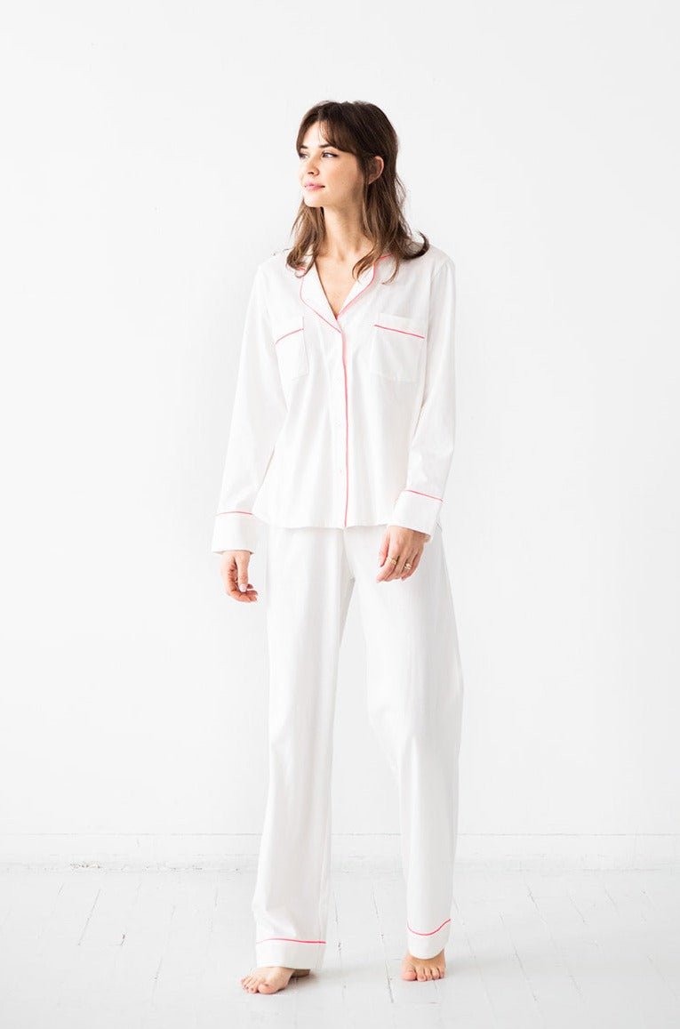 SALUA Classic Luxury Pajama Set – Brushed Pima Cotton - Triniskies