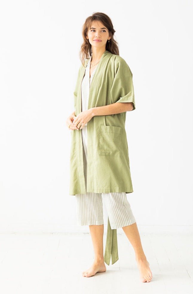 SALUA Summer Day Robe – Lightweight Cotton Resort Cover - Up - Triniskies
