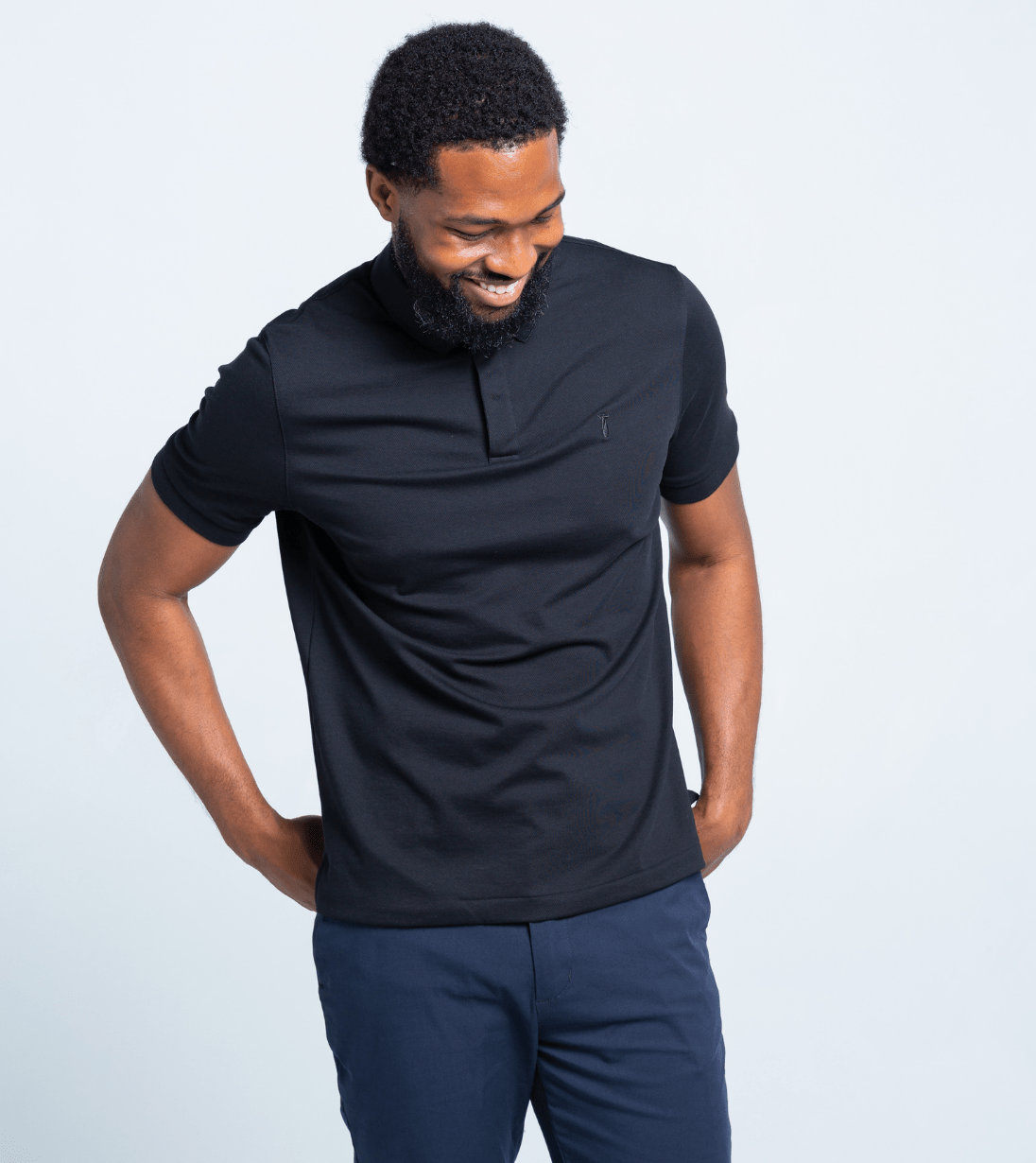 Short Sleeve Perfect Polo - Men's Performance Shirt with StaySharp Collar - Triniskies