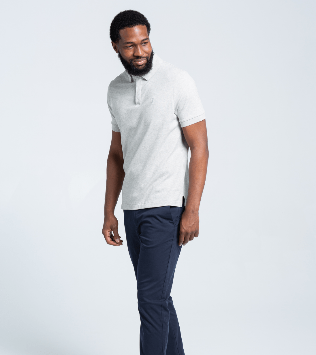 Short Sleeve Perfect Polo - Men's Performance Shirt with StaySharp Collar - Triniskies