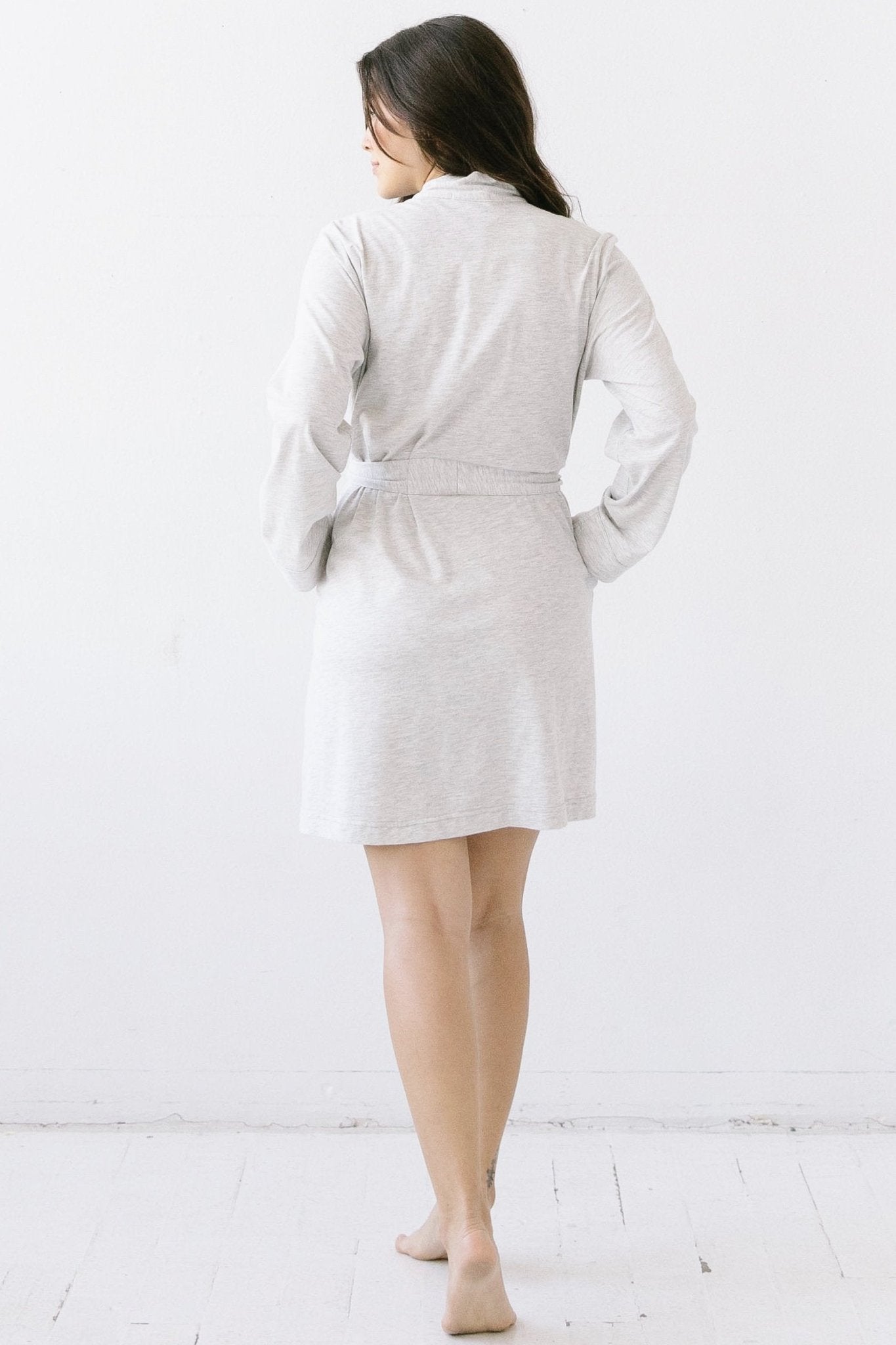 Short Travel Robe in Pima Cotton – Luxury Lightweight Women’s Robe | Salua Lingerie - Triniskies