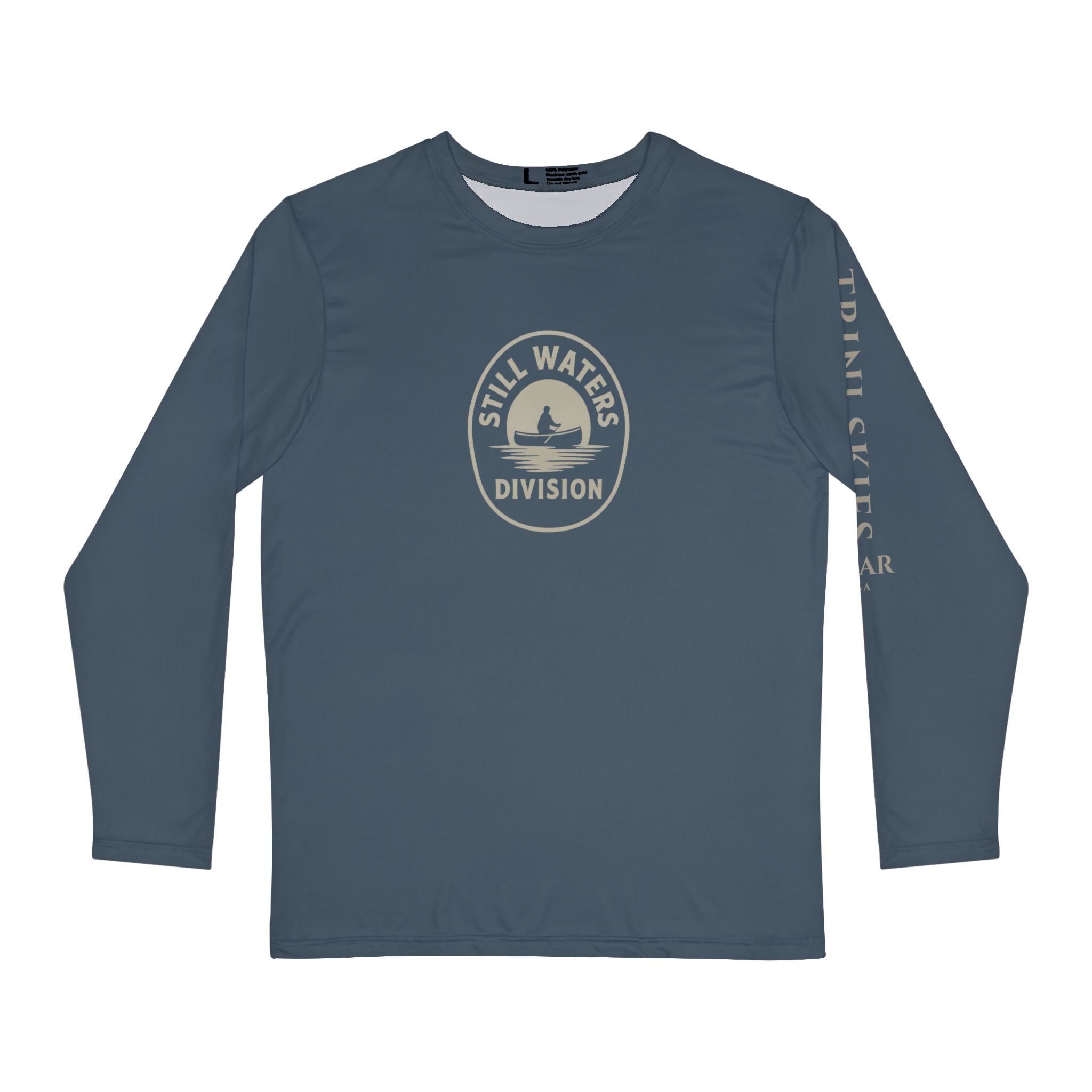 Still Waters Division Long Sleeve Fishing Shirt Lake Series Trini Skies Gear Perfect for Anglers, Coastal Vibes USA Fishing Gift - Triniskies