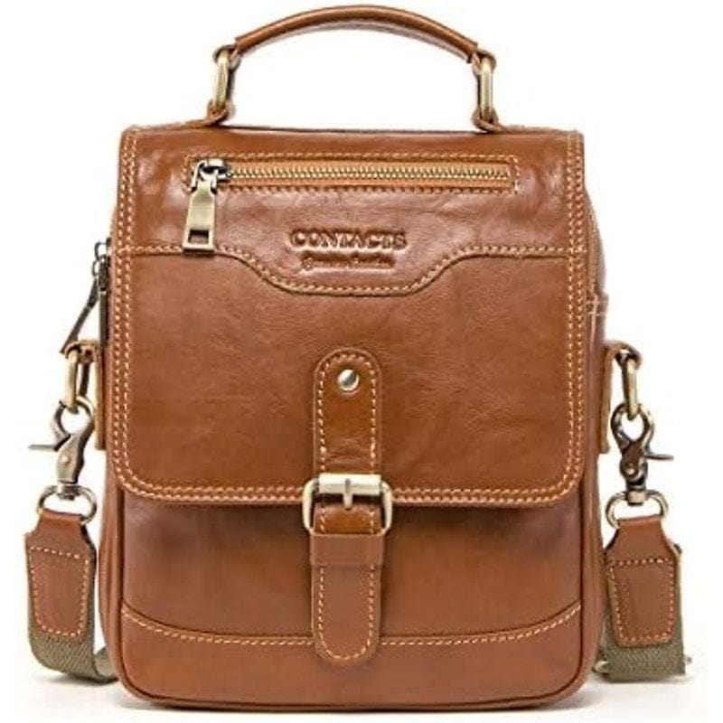 Stylish Contacts Genuine Leather Messenger Bag Perfect for Everyday Adventures! - Triniskies
