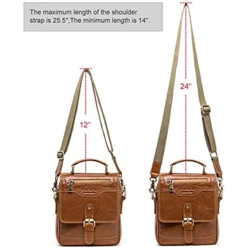 Stylish Contacts Genuine Leather Messenger Bag Perfect for Everyday Adventures! - Triniskies