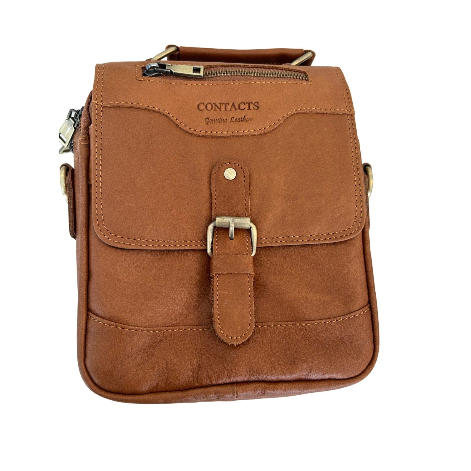 Stylish Contacts Genuine Leather Messenger Bag Perfect for Everyday Adventures! - Triniskies