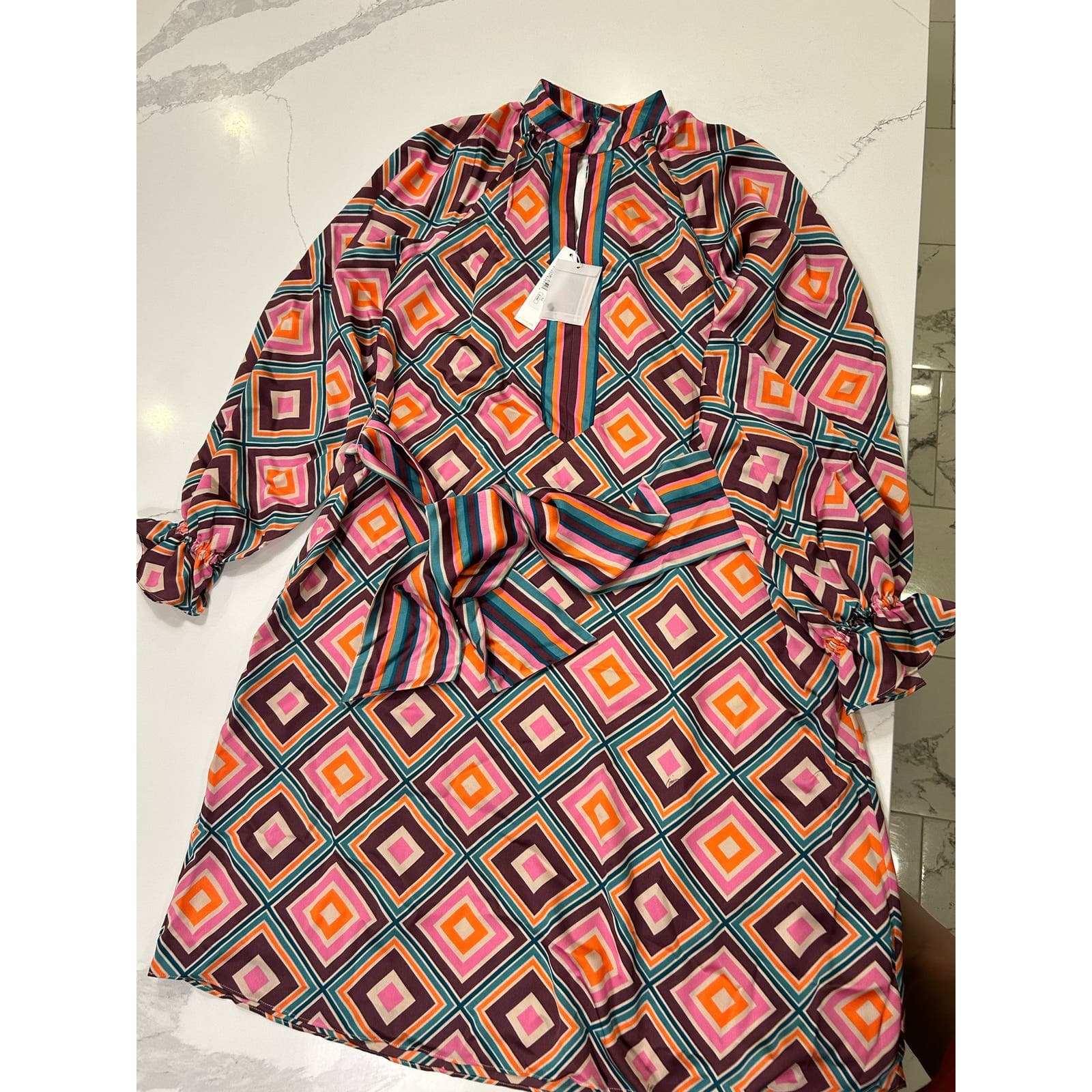 Trina Turk Sunburst Dress - Drapery Shirtdress Size XS * W1317 - Triniskies