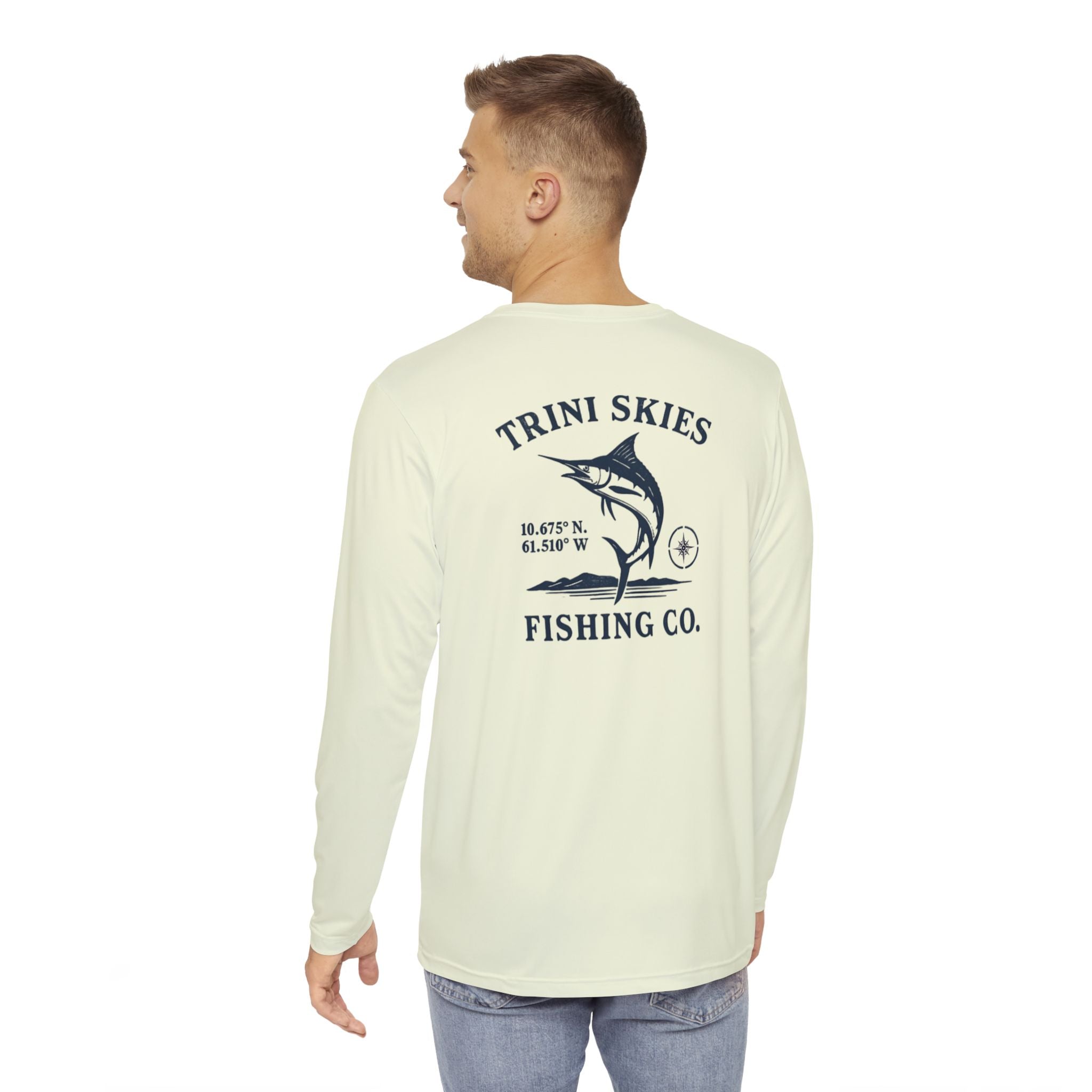 Trini Skies Fishing Co. Built for Offshore Long Sleeve Shirt Timeless Coastal Adventure Gear Performance Shirt UV Protection - Triniskies