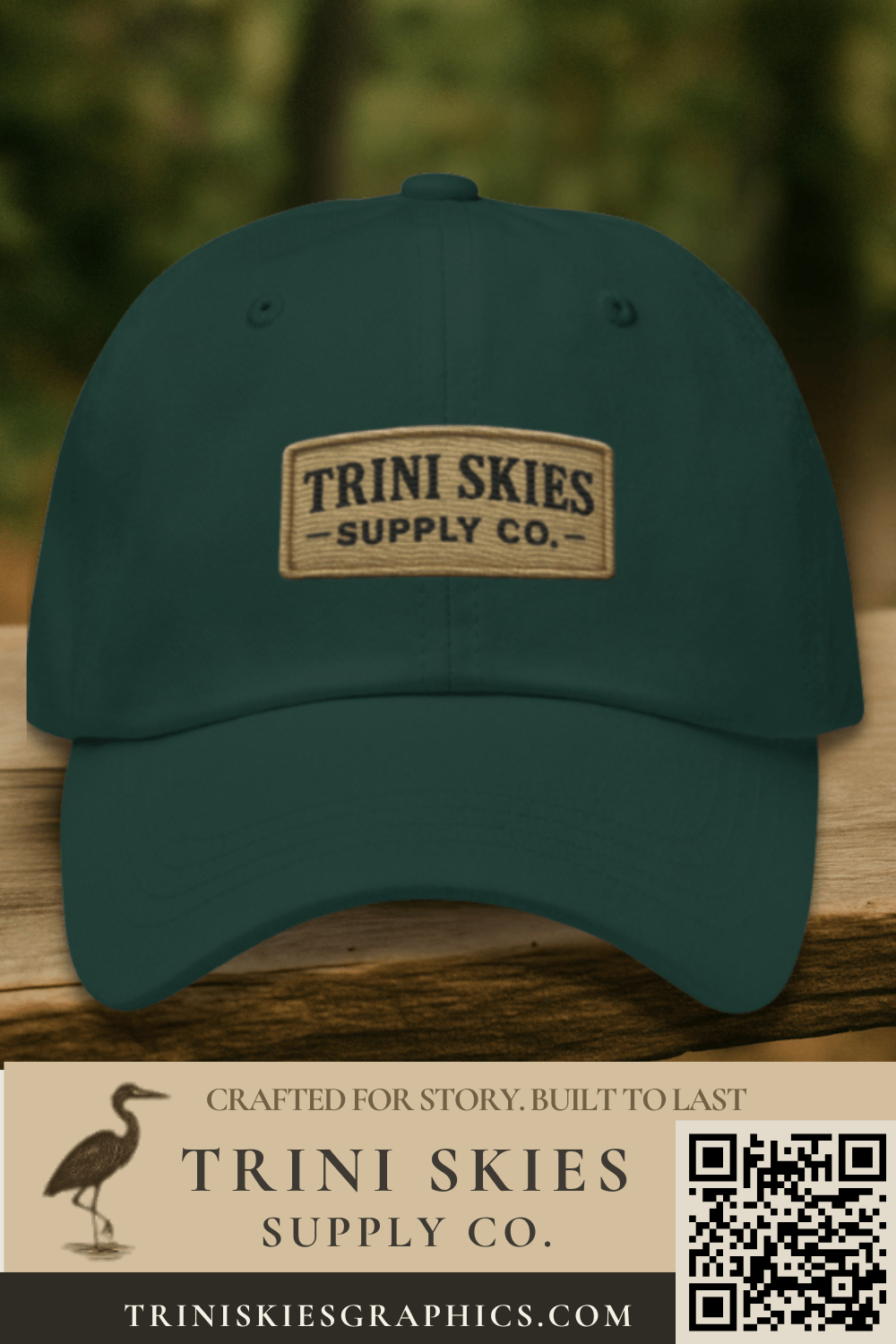 Trini Skies Heritage Patch Hat – Yupoong Unstructured Dad Hat | Classic Logo Cap - Triniskies