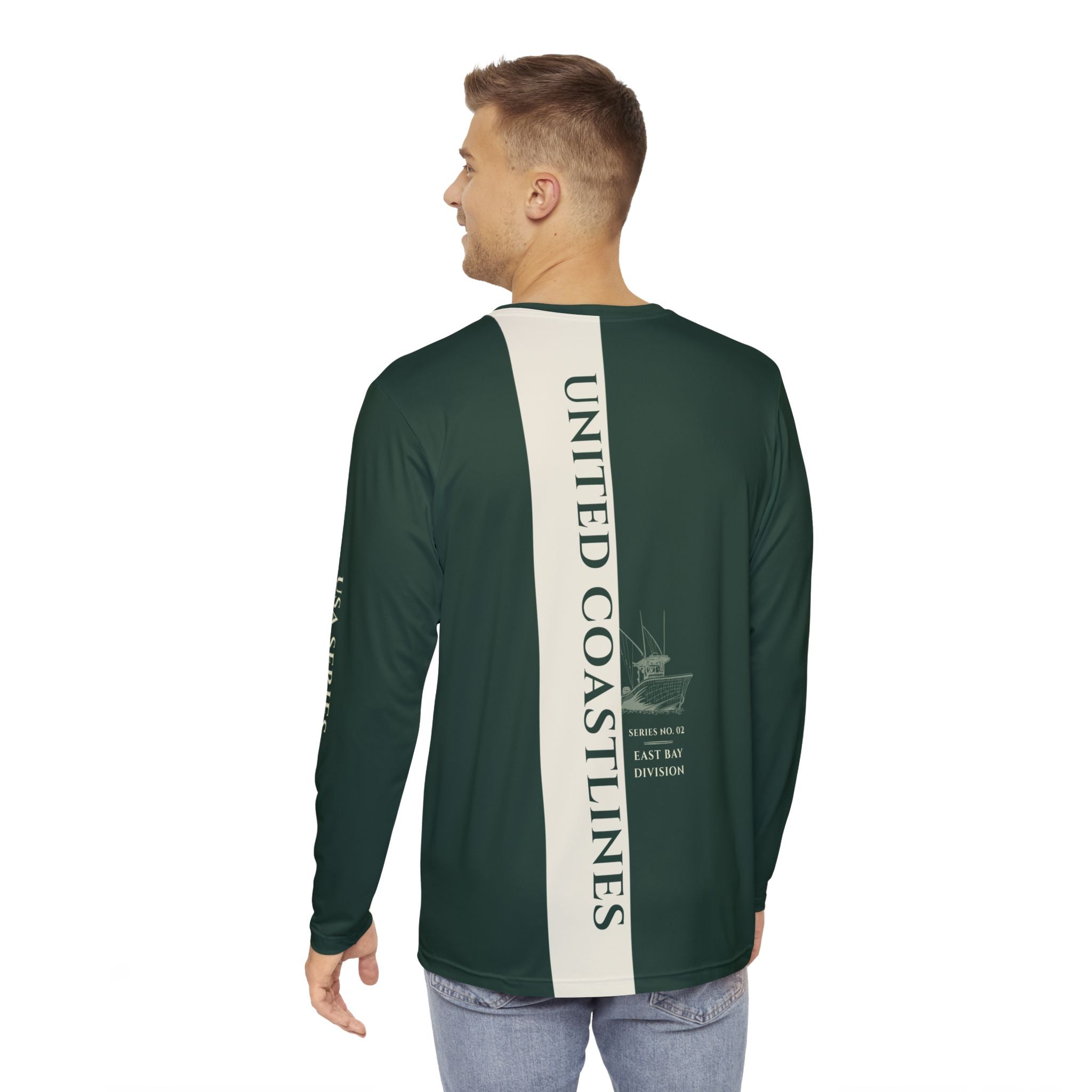 USA Series Long Sleeve Fishing Shirt - Perfect for Anglers, Coastal Vibes, Outdoor Activities, Trini Skies Gear USA Fishing Gift - Triniskies