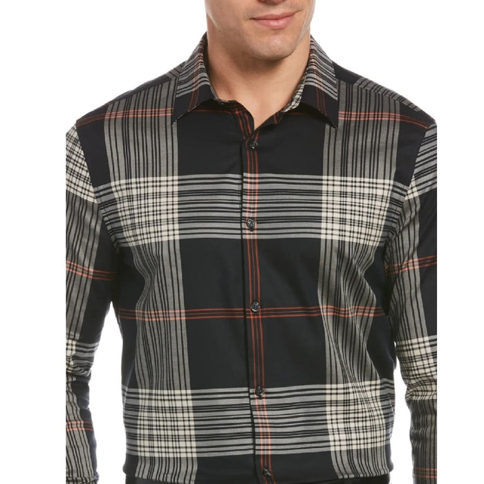 PERRY ELLIS Men's Stretch Plaid Button Down Shirt * Size S Versatile Style M1303