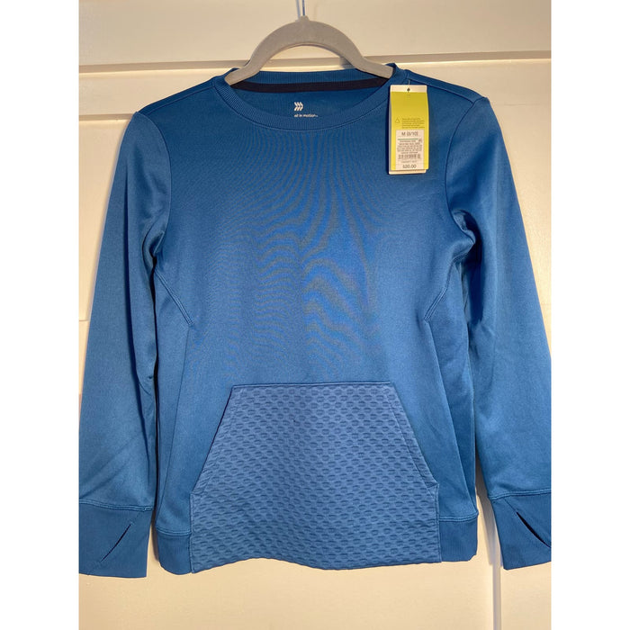 "Boys All in Motion Crewneck Sweatshirt - Blue, Size M (8/10)"