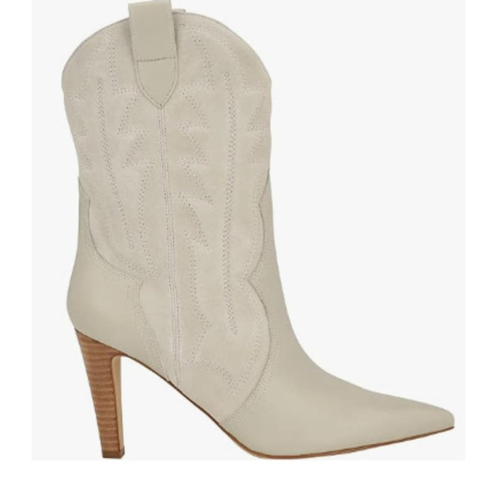 Nine West Women's ALAMA Western Boot, Cream 150, Size 11