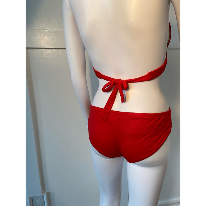 Bikini Thief Red Cheeky Swimsuit, Size M * wom273