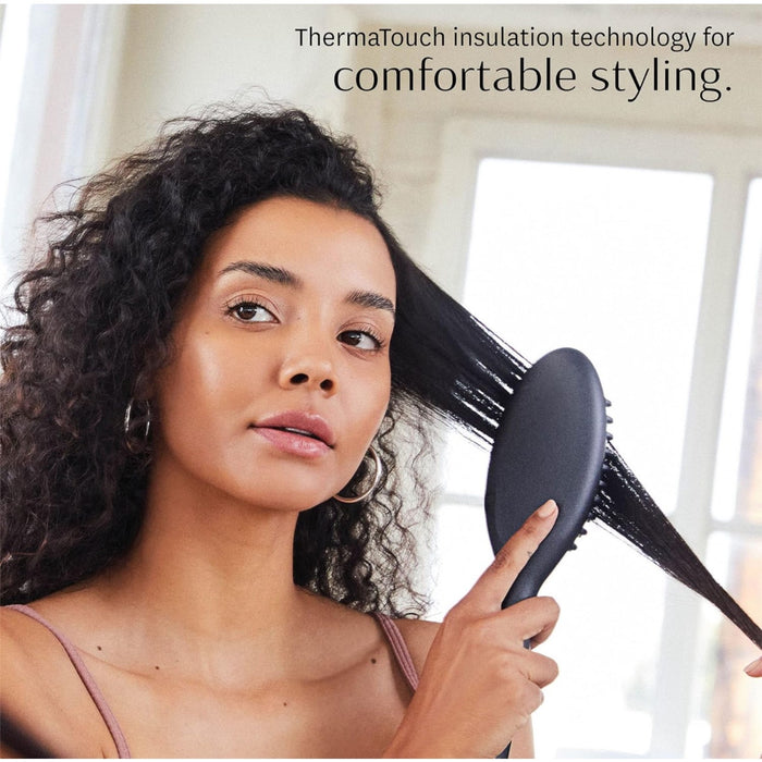 T3 Edge Heated Smoothing & Styling Brush | Rapid HeatIQ Technology Ion Generato