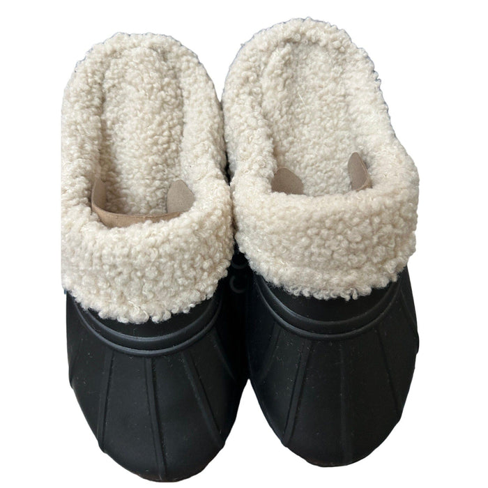 BASS OUTDOOR Women's Fleece-Lined Protective Slides - Cozy Comfort Sandals