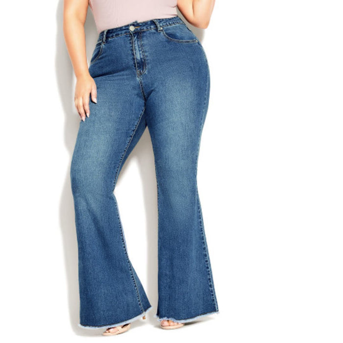 Harley Classic Flare Jean * Size 12 Iconic Sophistication for Any Occasion w1630