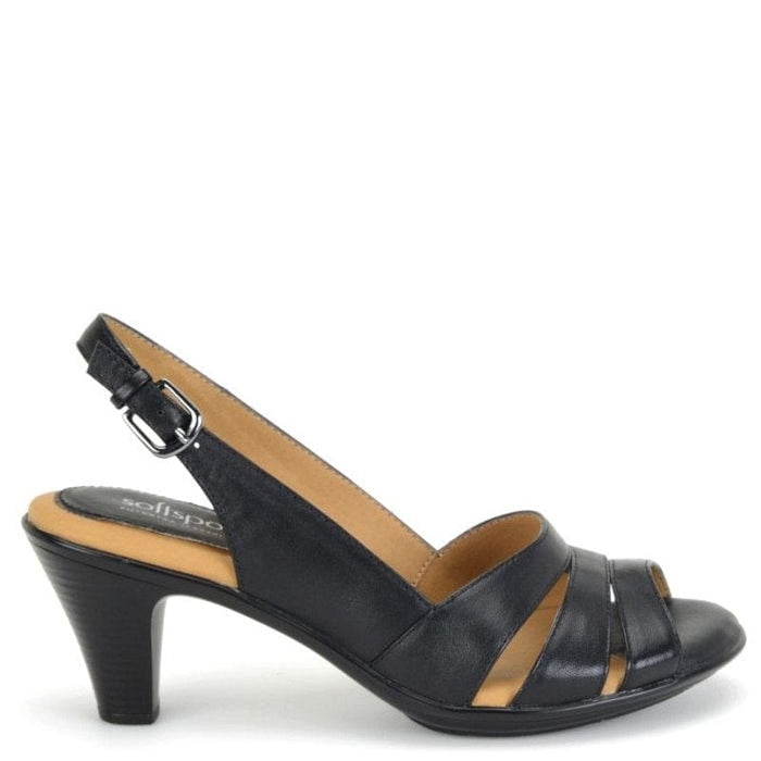 Softspots Women's Neima High-Heeled Slingback Sandals - Black, Size 9WW