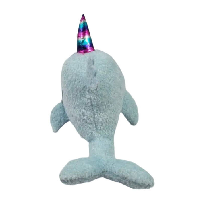 Hug Me Walgreens Stuffed Plush Narwhal Blue Whale Unicorn 14" Toy plush