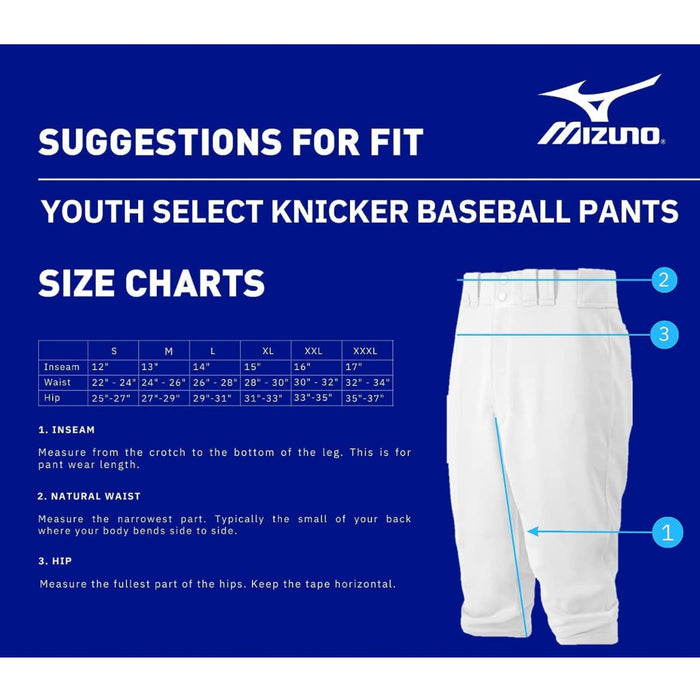 Mizuno Youth Select Short Baseball/Softball Gray Pants Size L.  K58 *