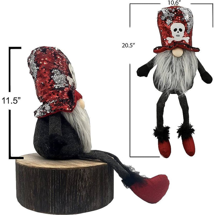 "Rocker Inspired Stuffed Gnome Decoration - Handmade - Admired By Nature"