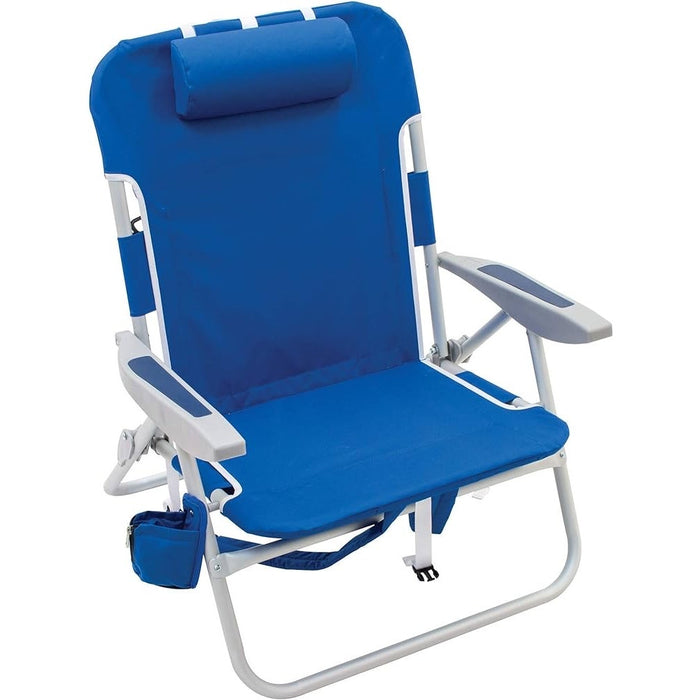 RIO Beach Big Boy 4-Position Backpack Chair: High Seat, Extra Wide, 300 lbs