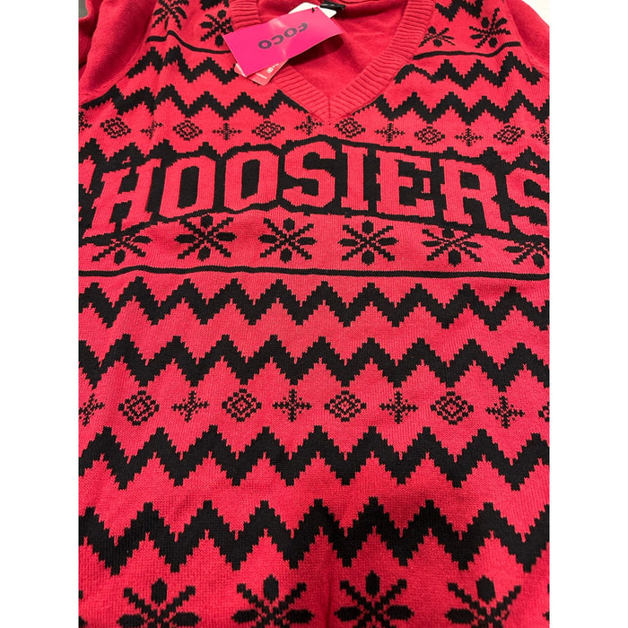 FOCO Ugly Sweater INDIANA HOOSIERS Christmas 100% Cotton Womens Size Small NWT