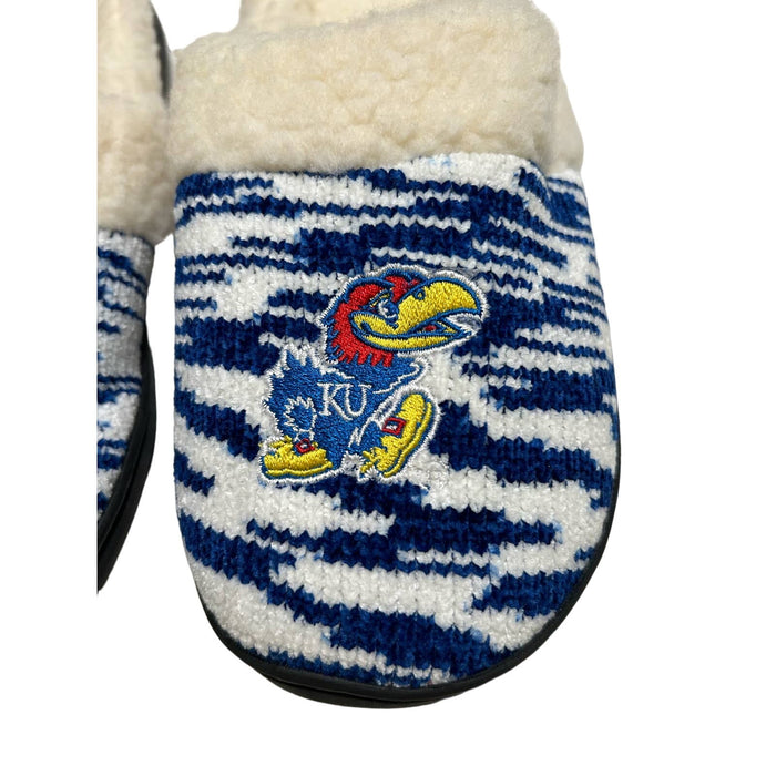 FOCO Women's Kansas Jayhawks NCAA Foam Slippers XL 11/12