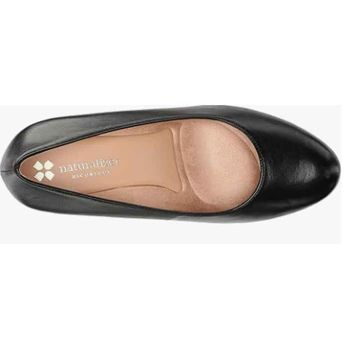 Naturalizer Women's TERESA Shoe, Black Leather, 7.5 W US