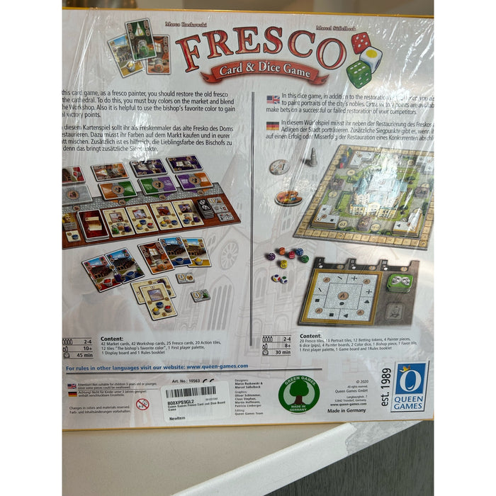 Queen Games QNG10563 Fresco Card & Dice Game - $49.99 MSRP