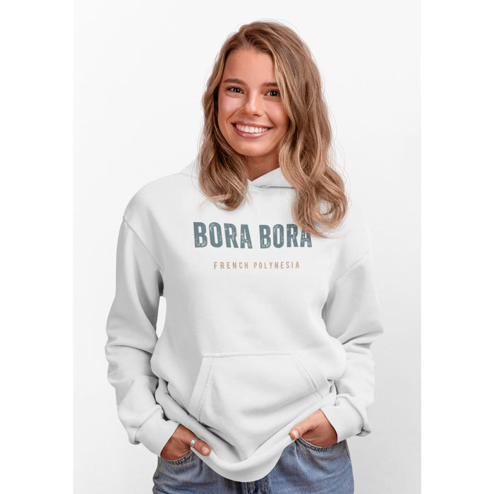 Trendy hoods. Chic Graphics. Hoodie Art. Stylish Hoods. Bora Bora Magic Graphic Long Sleeve Crewneck Pullover Hoodie Sweatshirt