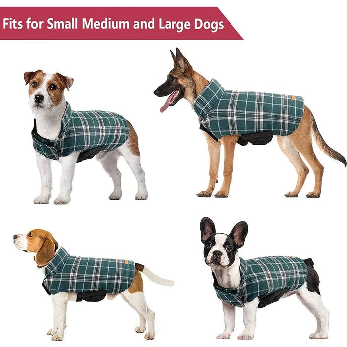Kuoser Cozy Winter Dog Vest - Waterproof Reversible, Size M Pet Apparel