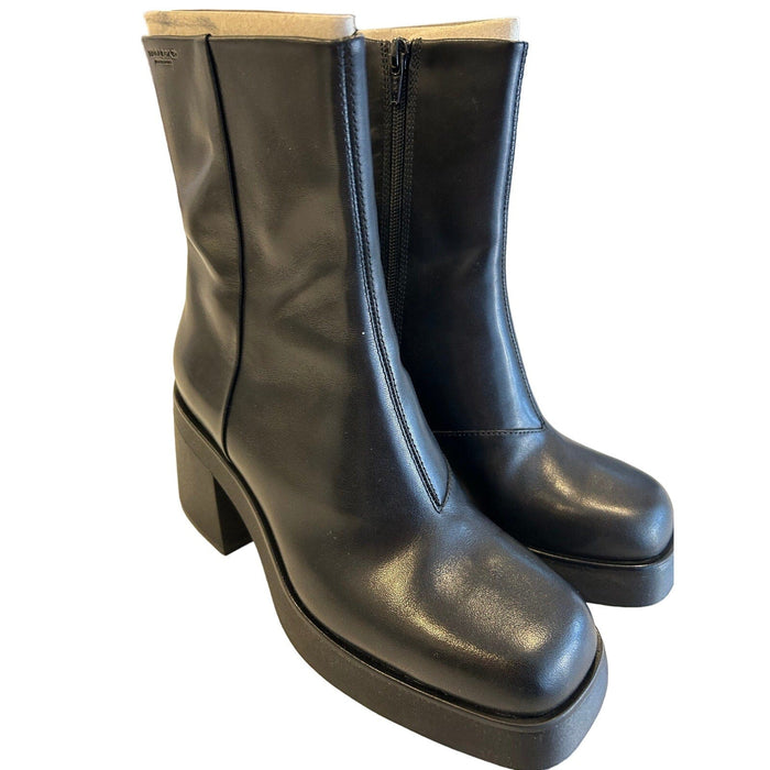 Vagabond Brooke Boots – Retro-Inspired Black Leather Platform Boots