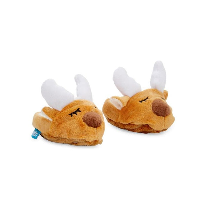 BARK Two-Piece Rein Booties Dog Squeakers Toy - Stylish Entertaining Canine Fun