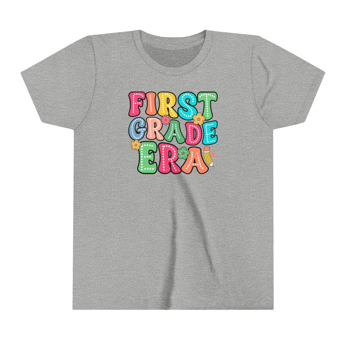 First Grade Era Youth Short Sleeve Tee - Comfortable and Stylish for Kids 1st Grade Tee Great Gift Idea Back to School Tshirt Girls Tshirt